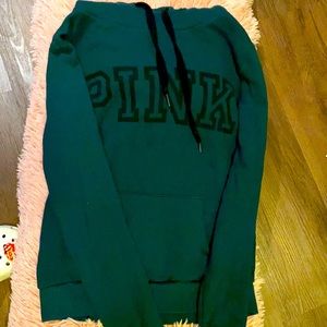 A furry pink sweatshirt